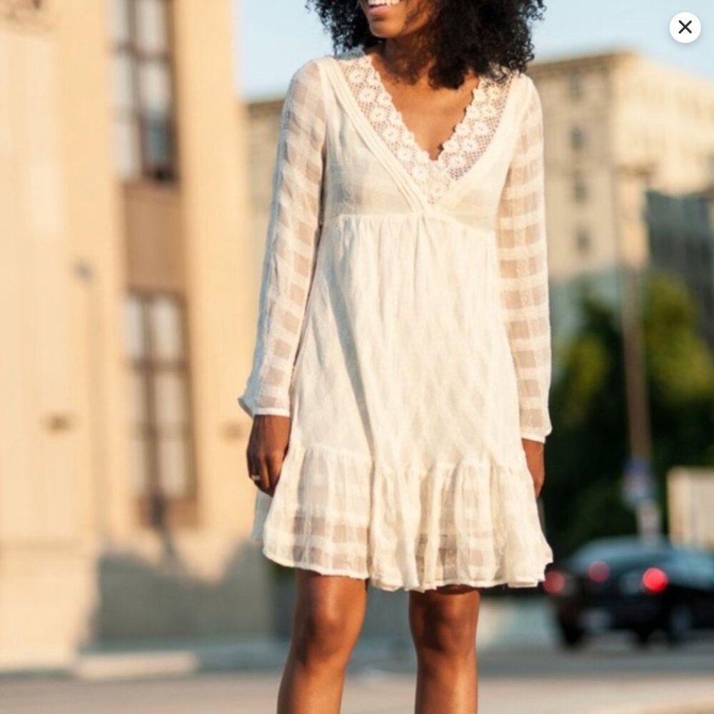 Free People Gentle Dreamer Basketweave Dress Size XS